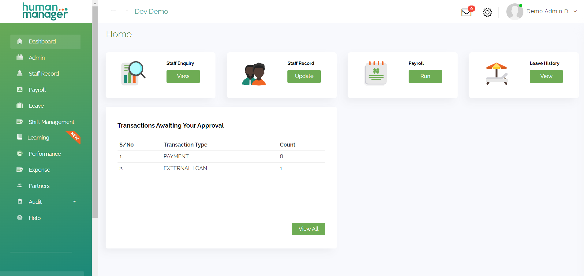 old user dashboard image